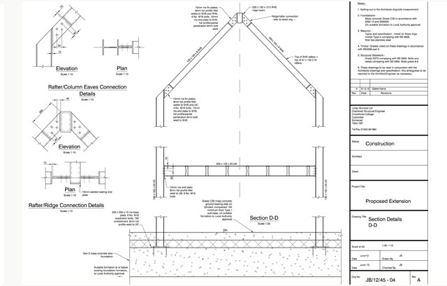 Drawing for proposed extension